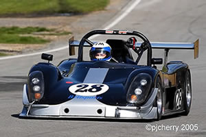Keith racing a Radical ProSport, click on image to view enlarged version